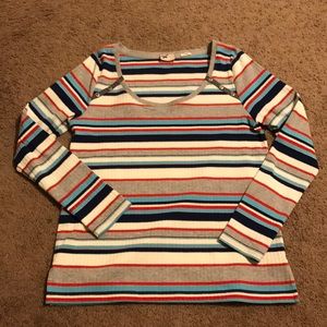 Anthropologie striped knit top